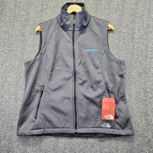 The North Face Vest Womens XL Black Windwall Soft Shell Ridgeline W/Logo NWT - Picture 1 of 9